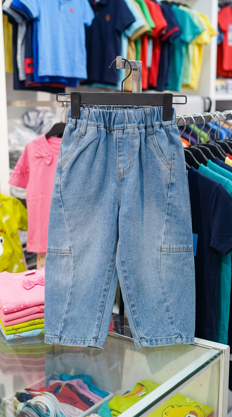 Denim Kids Pants view 6