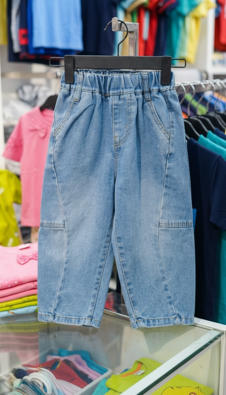 Denim Kids Pants view 4