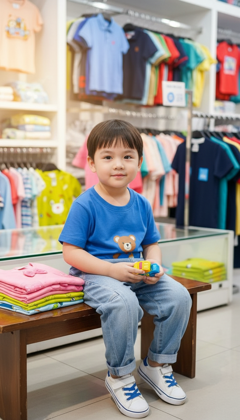 Denim Kids Pants view 5