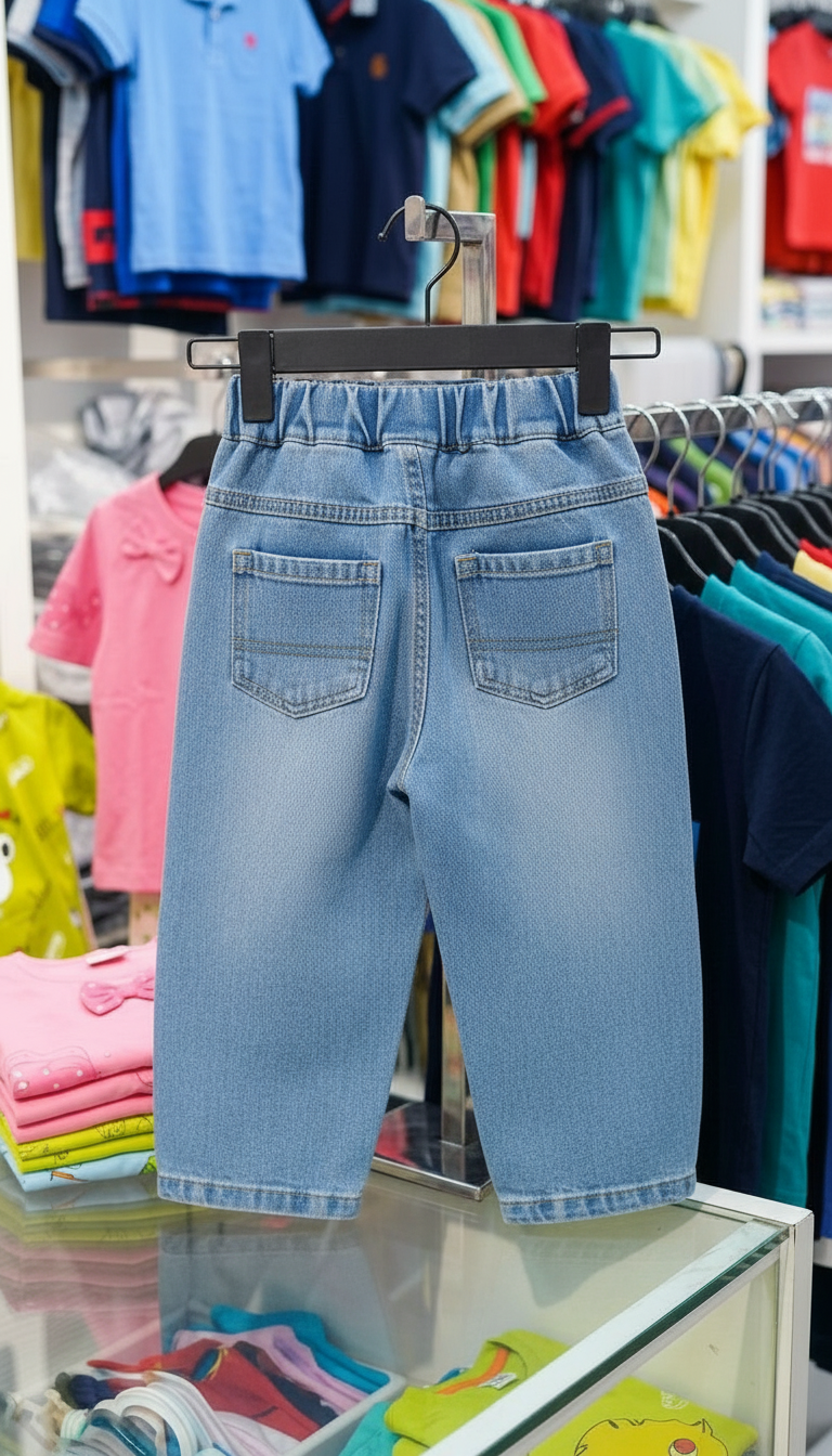 Denim Kids Pants view 3