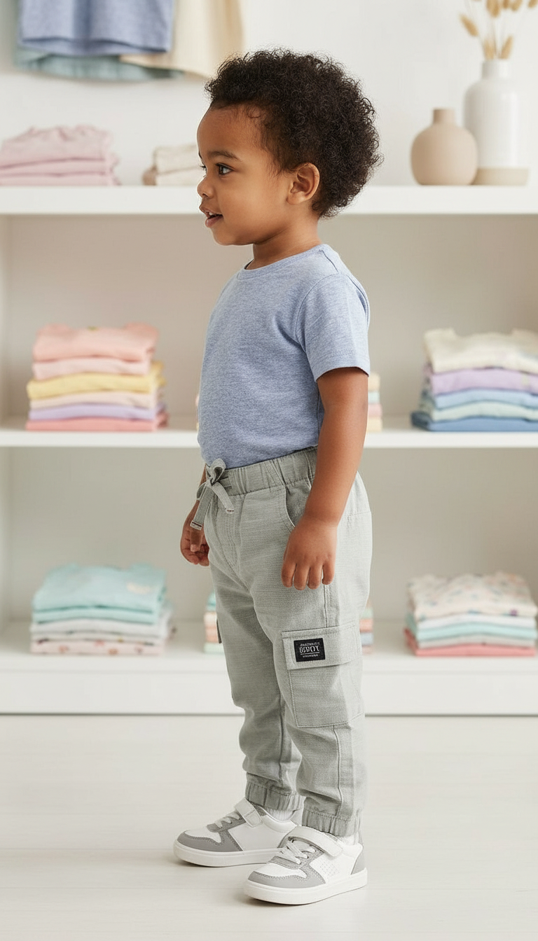 Baby Cargo Jogger Pants view 2