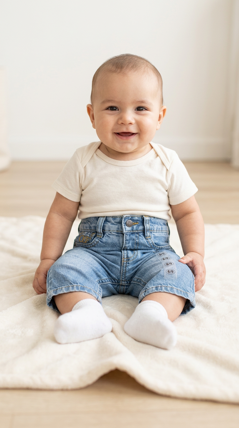 Infant Denim Shorts view 4