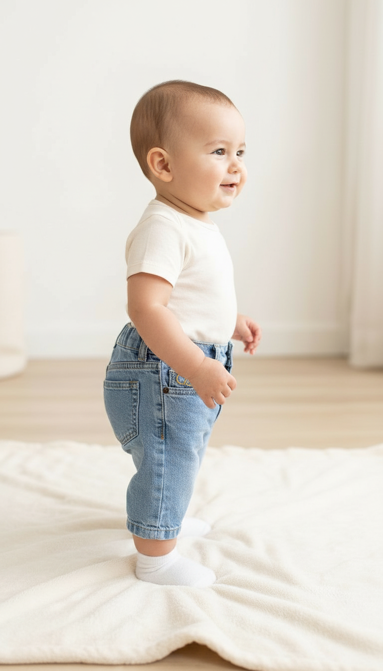 Infant Denim Shorts view 2