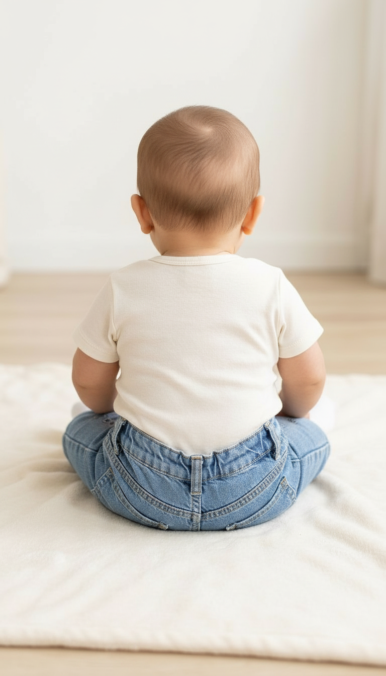 Infant Denim Shorts view 3