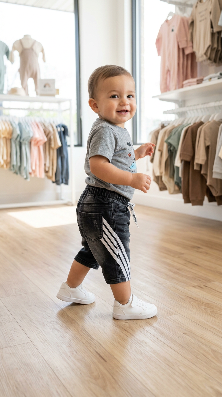 Stylish Baby Denim Shorts view 2