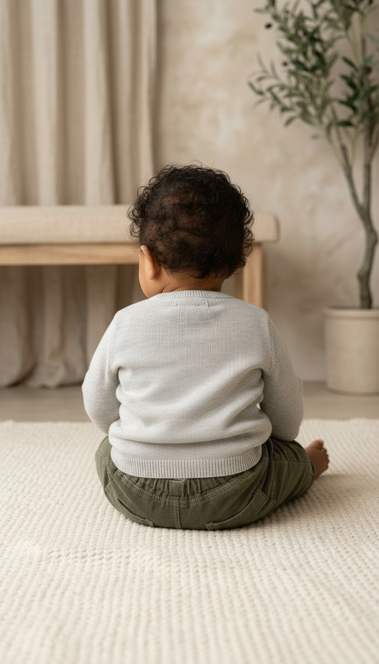 Cozy Baby Sweater & Pants Set view 2