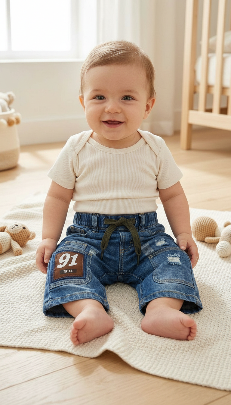 Baby Denim Shorts view 3