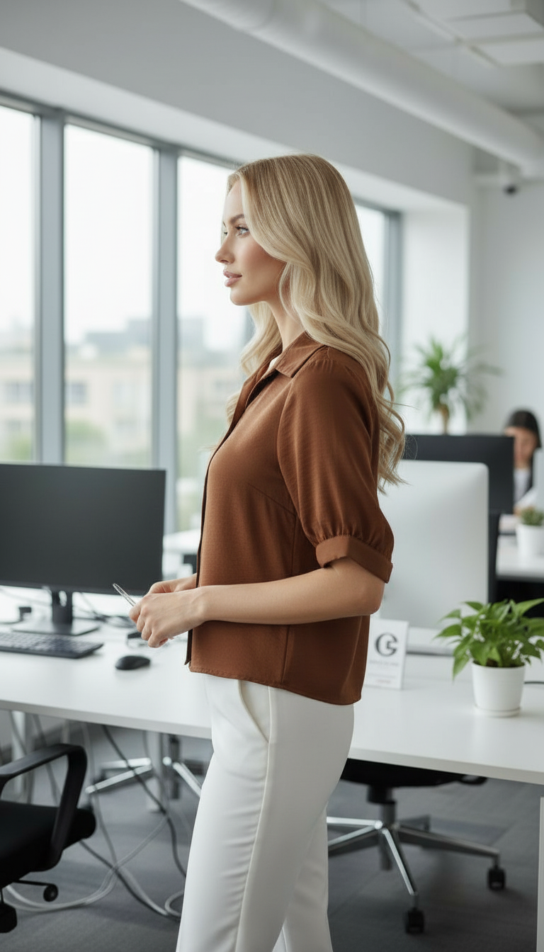 Elegant Office Blouse view 2
