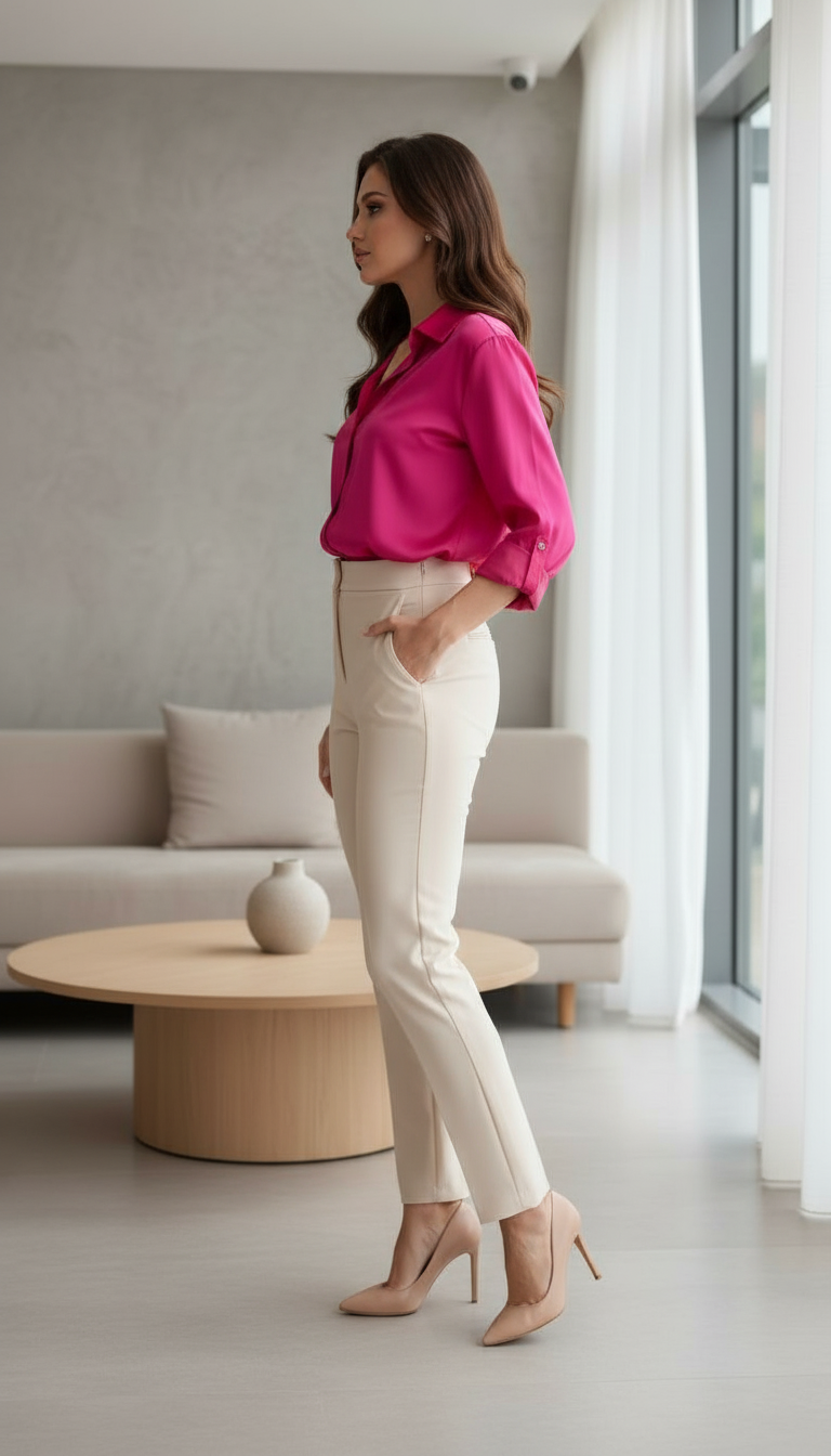 Elegance Satin  Shirt view 3