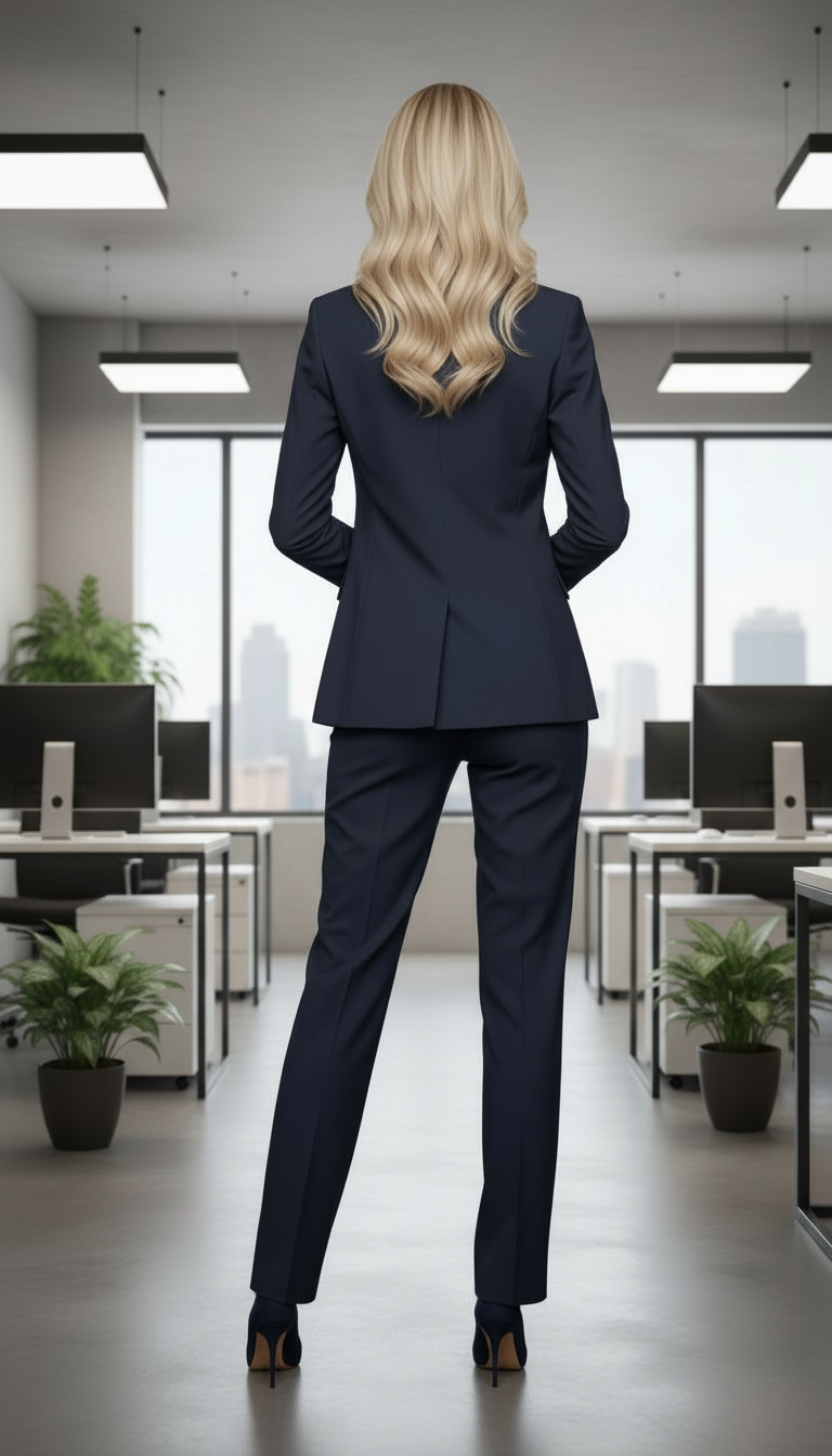 Formal Pant Blue view 4
