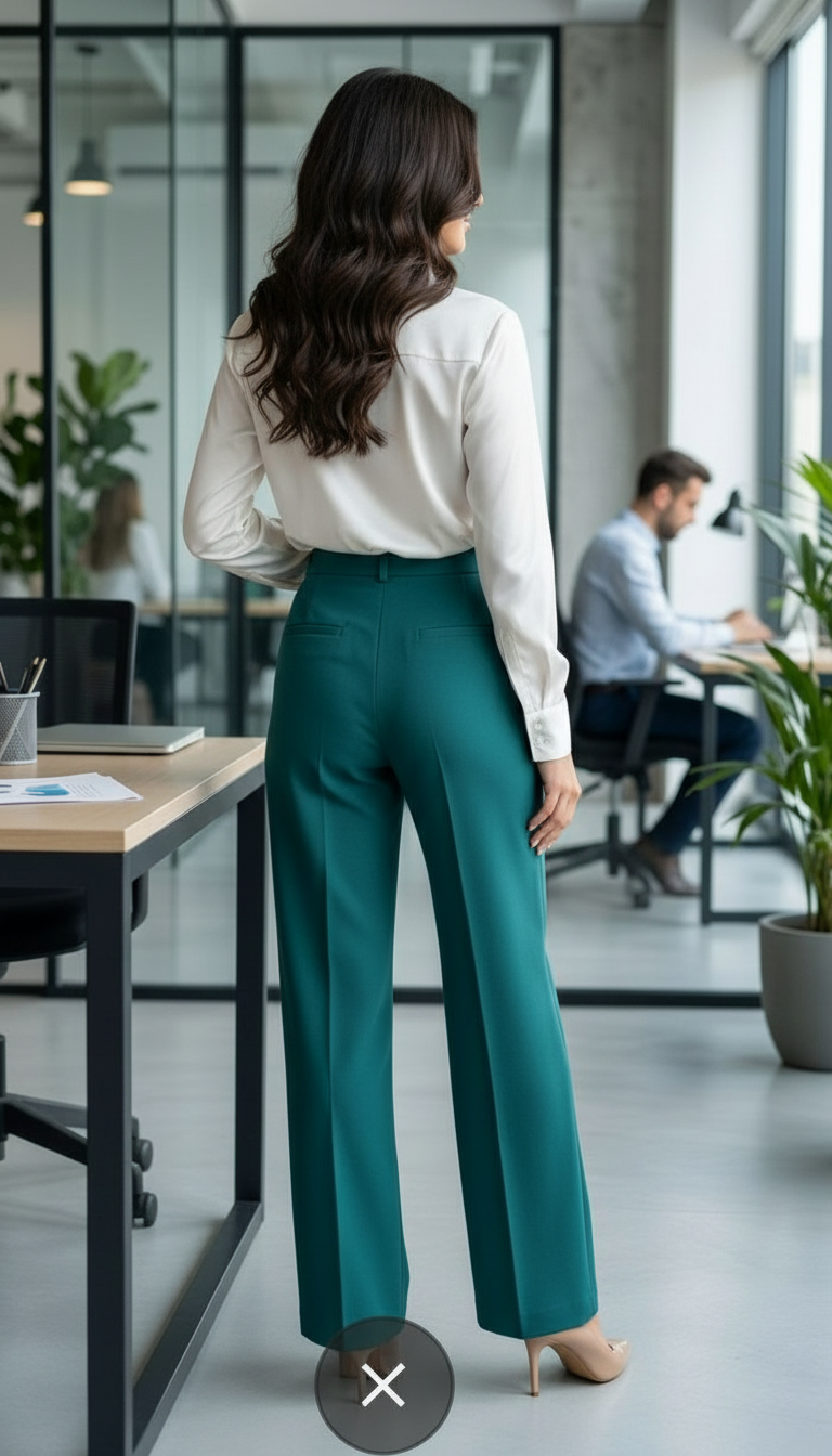 Formal Pant Green view 2