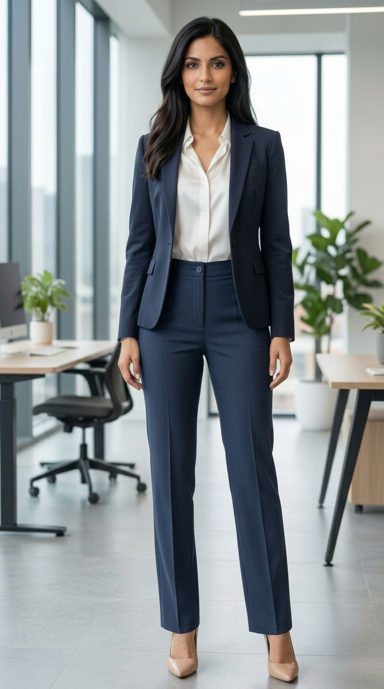 Formal Blue Trouser view 5