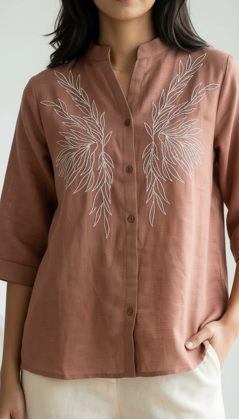 Embroidered Top view 2