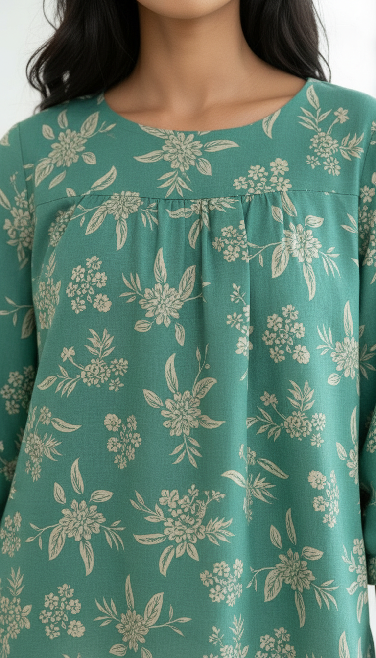 Flower  Print Top view 2