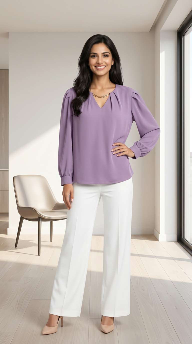 Elegant Lavender Top view 7