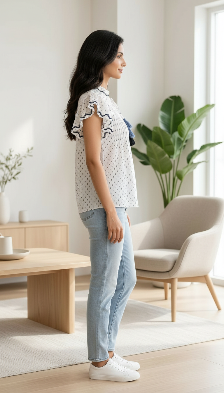 Printed Tassel Top view 3