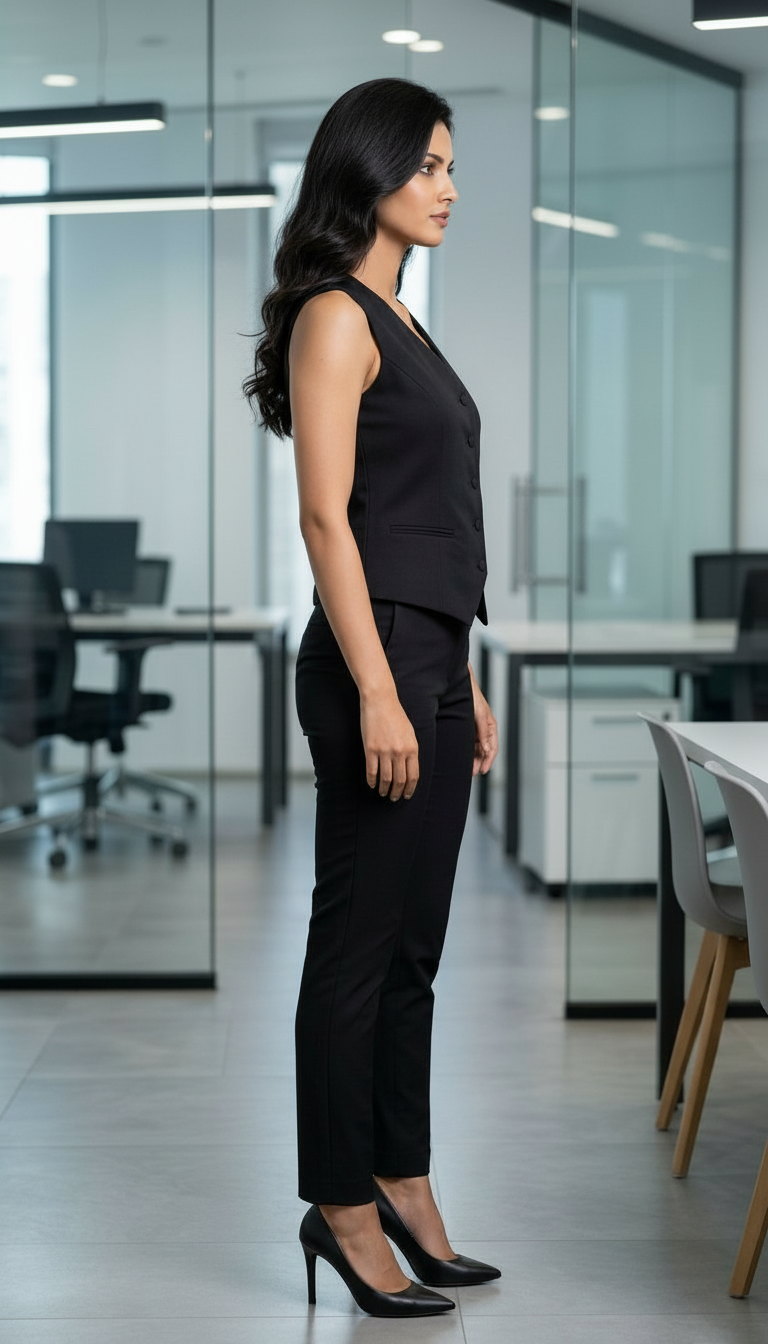 Elegant Black Pantsuit view 4