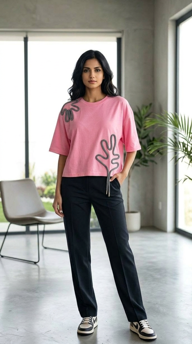 Pink Graphic T-Shirt view 7