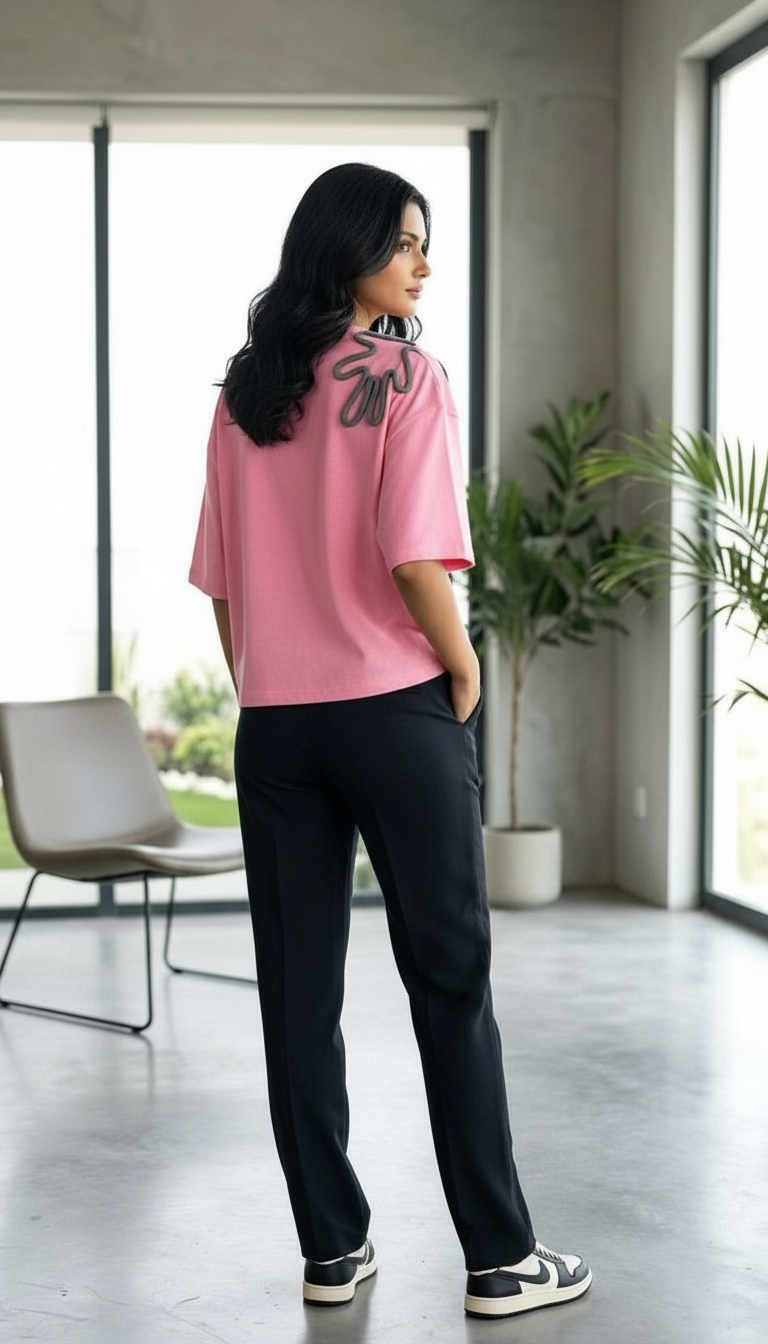 Pink Graphic T-Shirt view 6