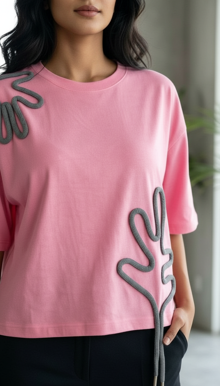 Pink Graphic T-Shirt view 2
