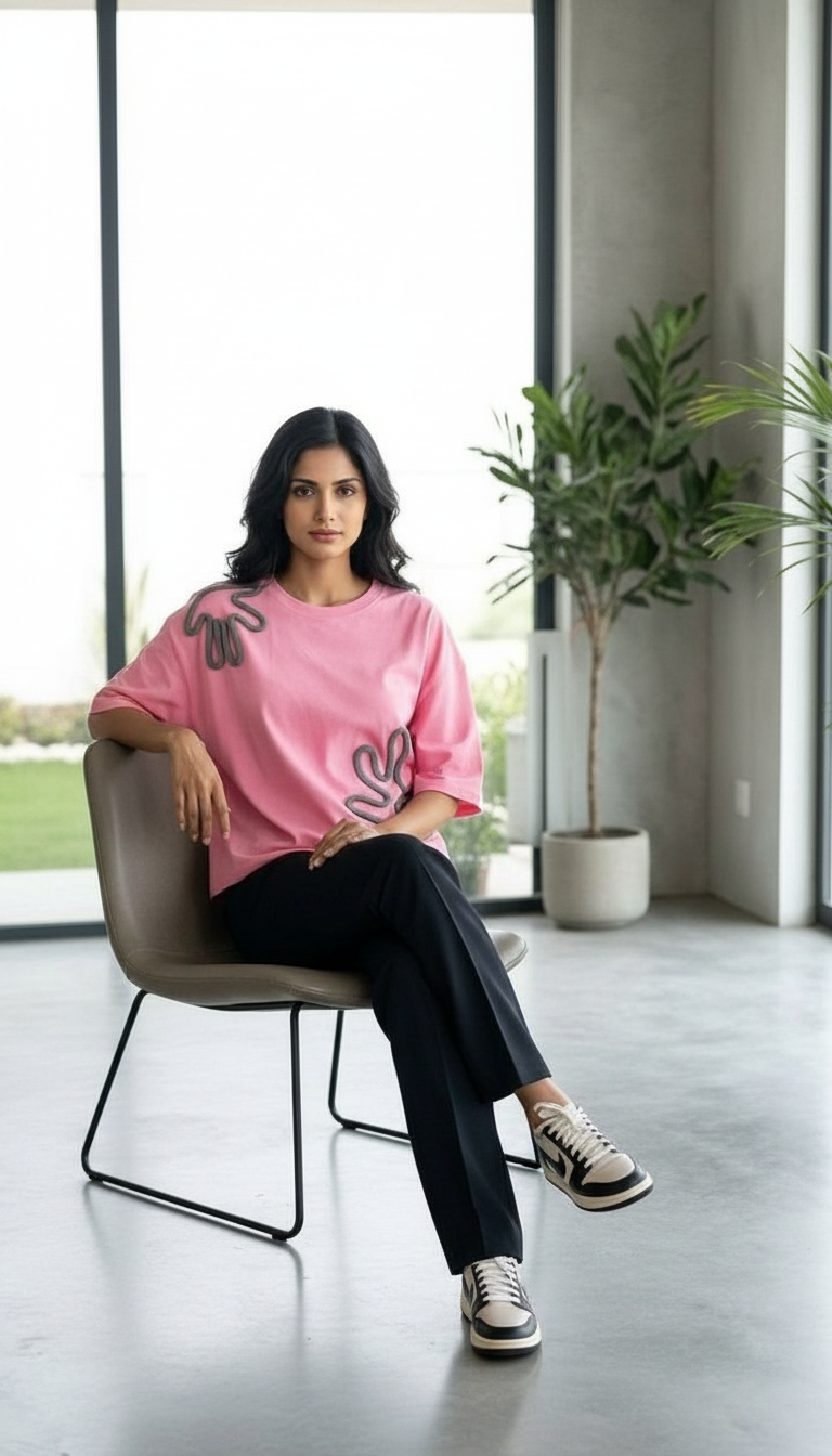 Pink Graphic T-Shirt view 5
