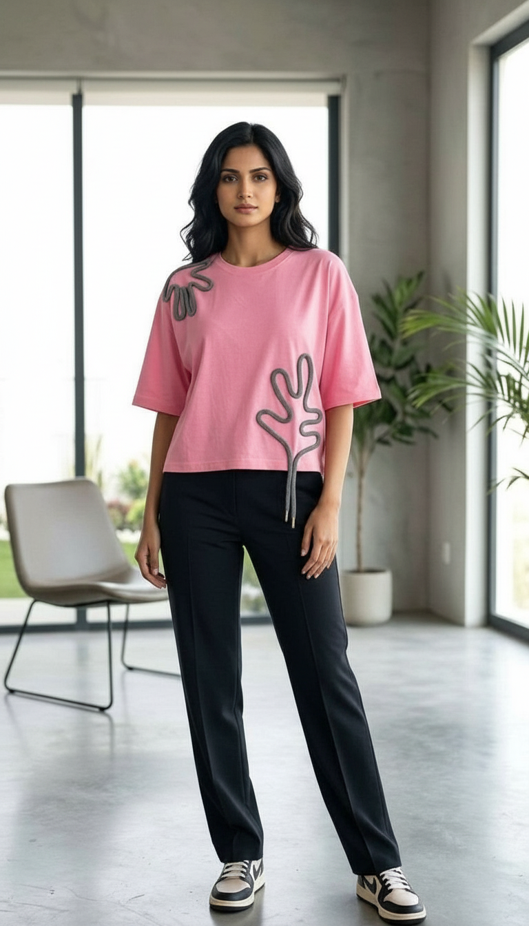 Pink Graphic T-Shirt view 4