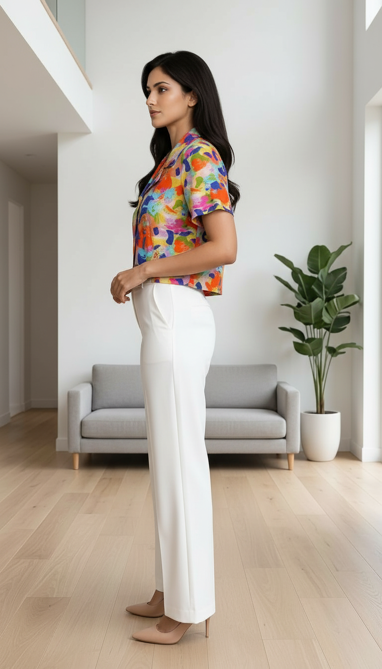 Colorful Button-Up Shirt view 3