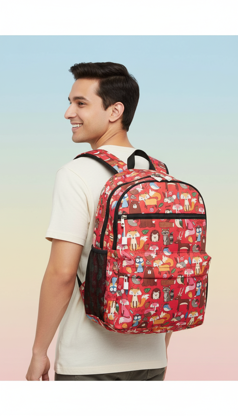 Animal Print Backpack