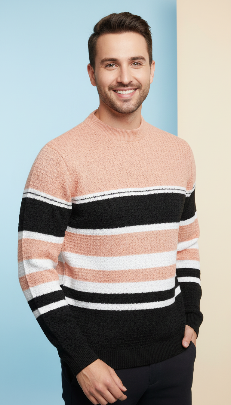 Striped Knit Sweater
