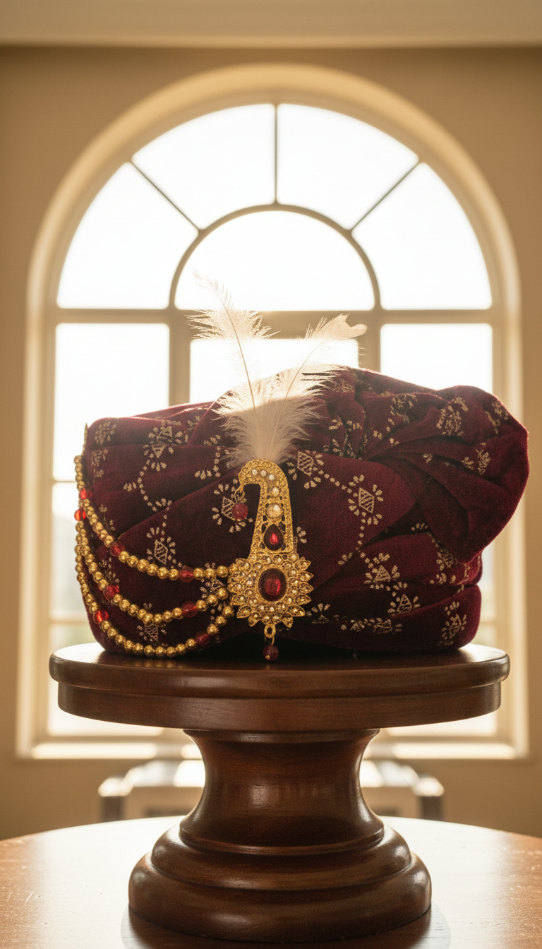 Maroon Turban