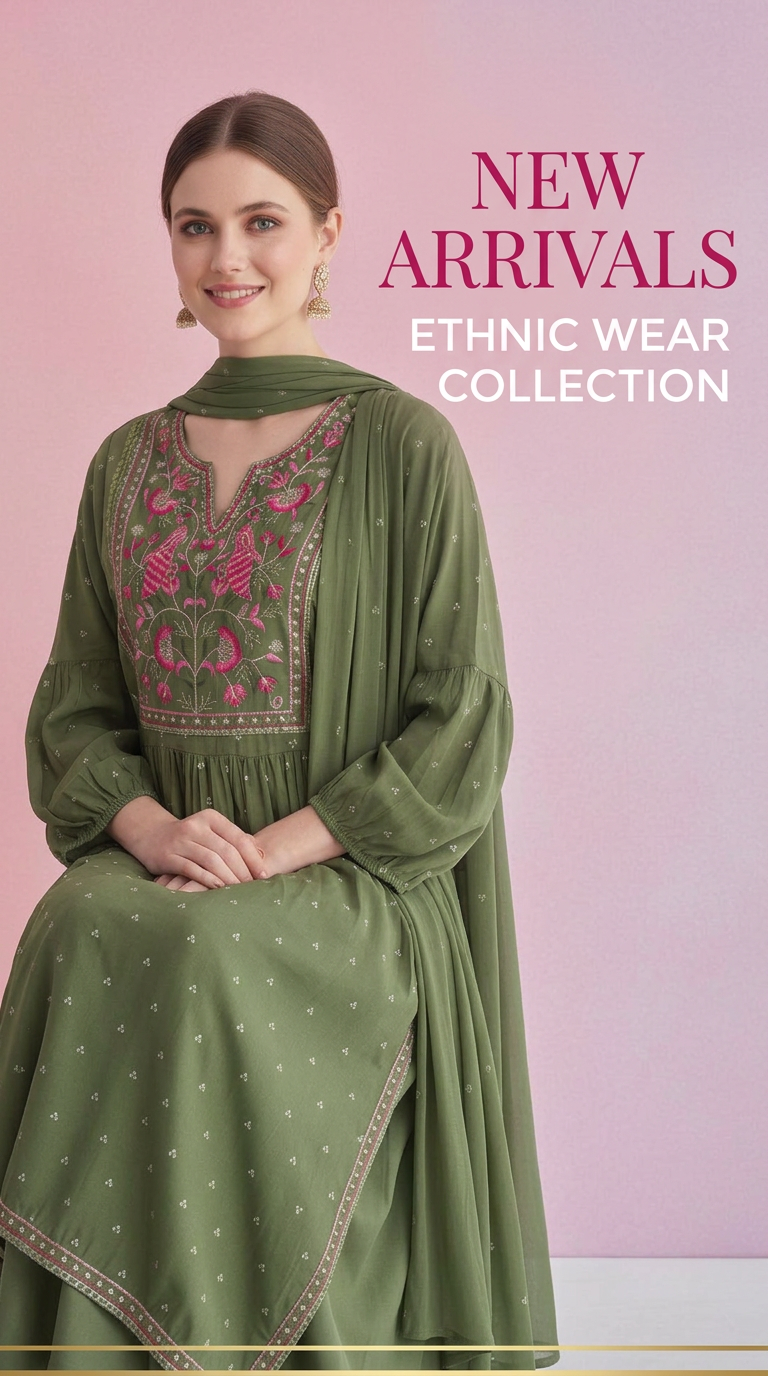 Designer Green Anarkali Suit