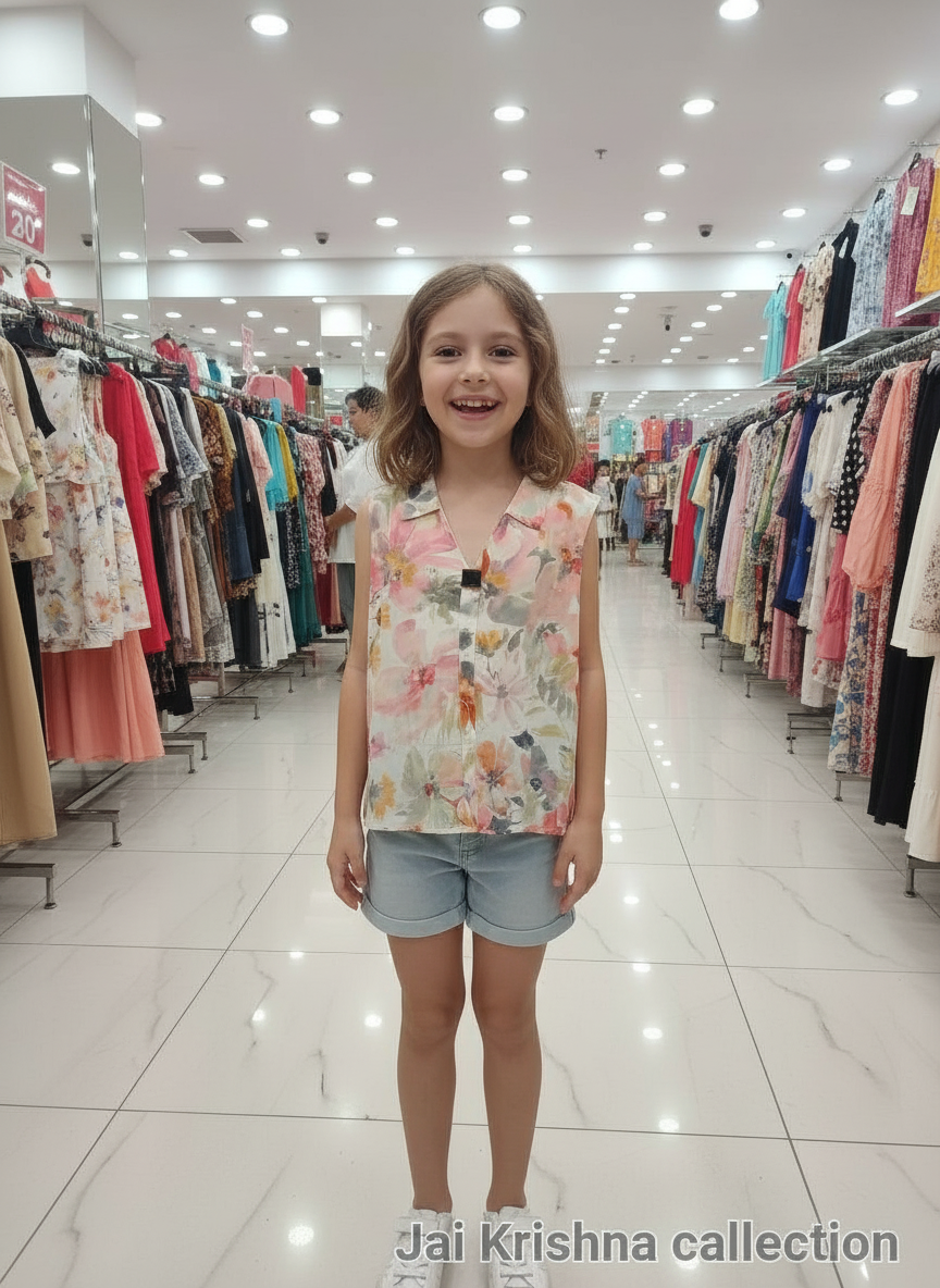 Floral Printed Top - Jai Krishna Collection