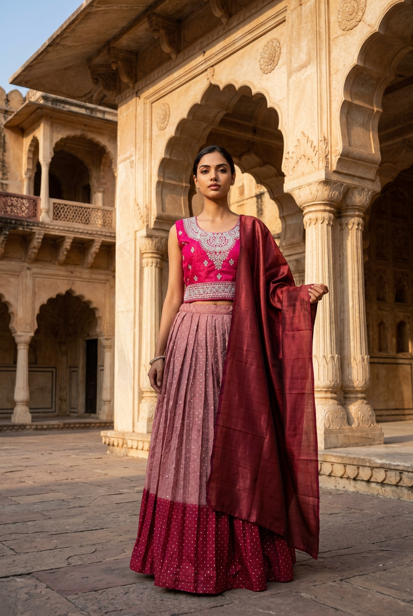 Embroidered Anarkali Dress.