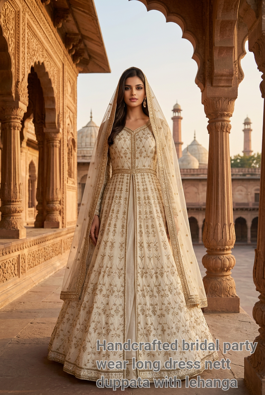 Embroidered  Long Dress
