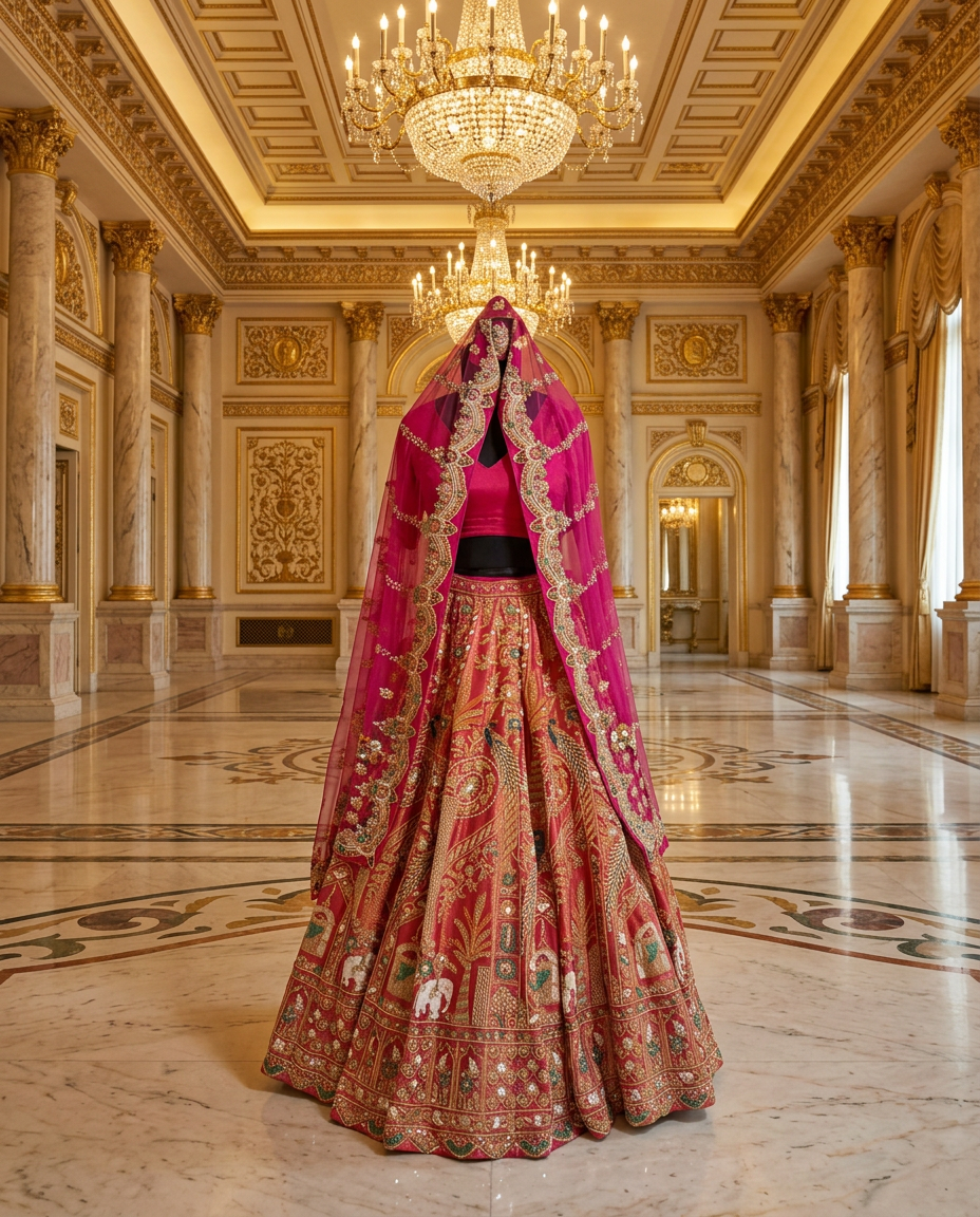 Embroidered Bridal Lehenga