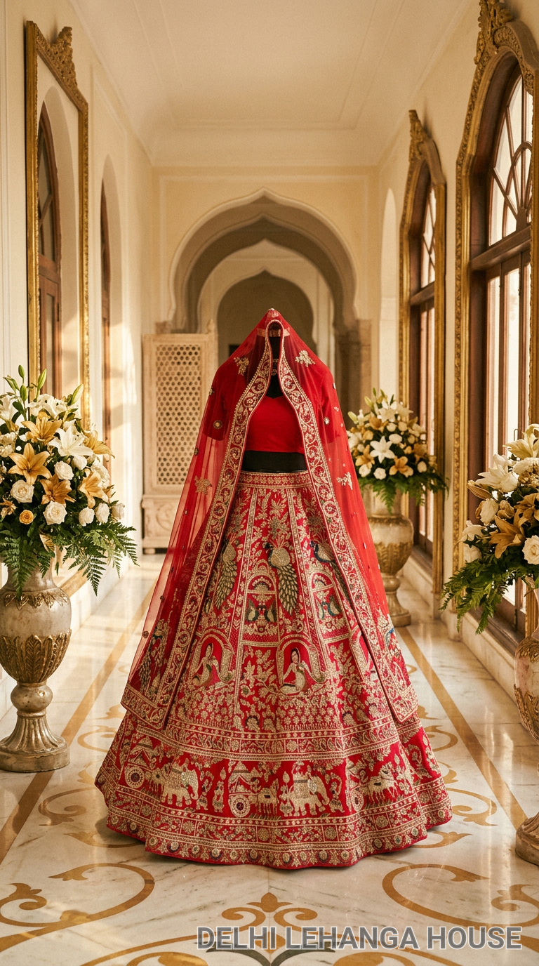 Traditional Red Bridal Lehenga