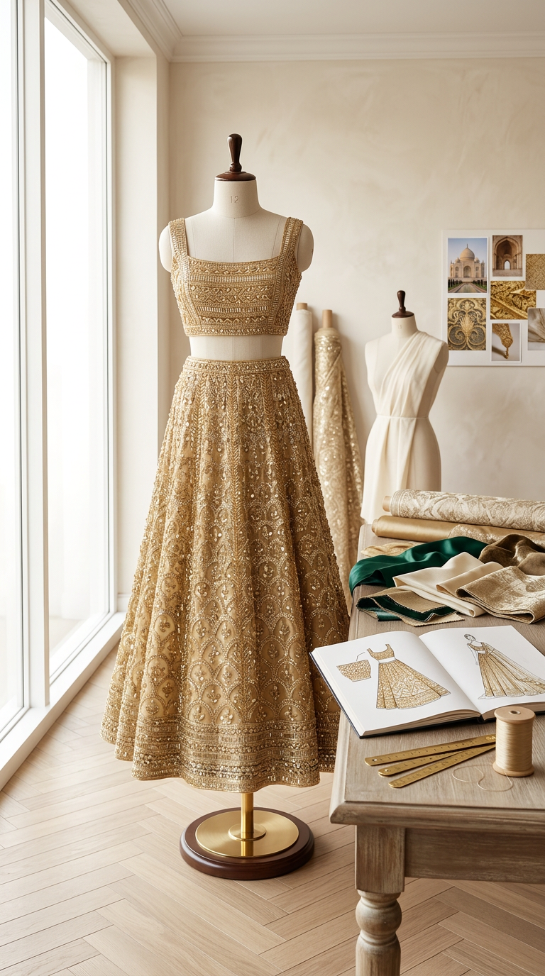 Designer Embroidered Lehenga
