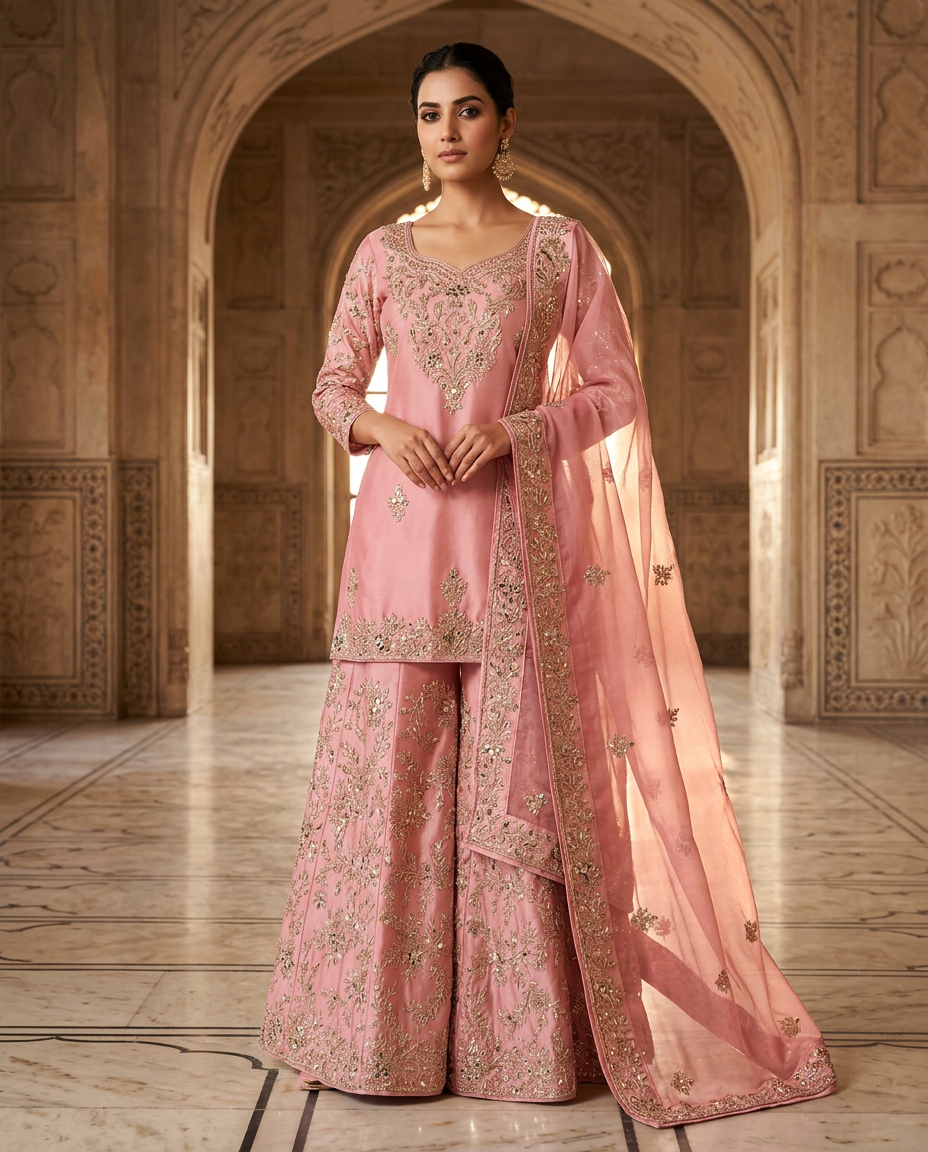 Sharara Zardosi Suit