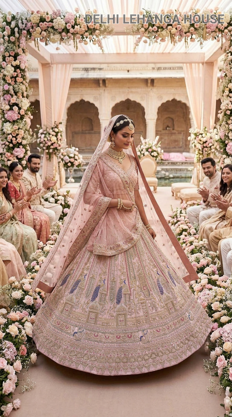 Elegant PINk Bridal Lehenga