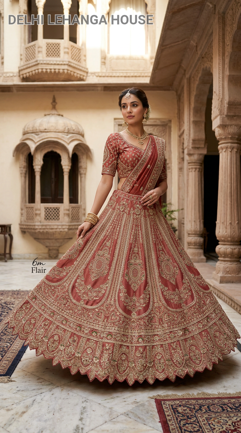 Embroidered Zardosi Lehenga