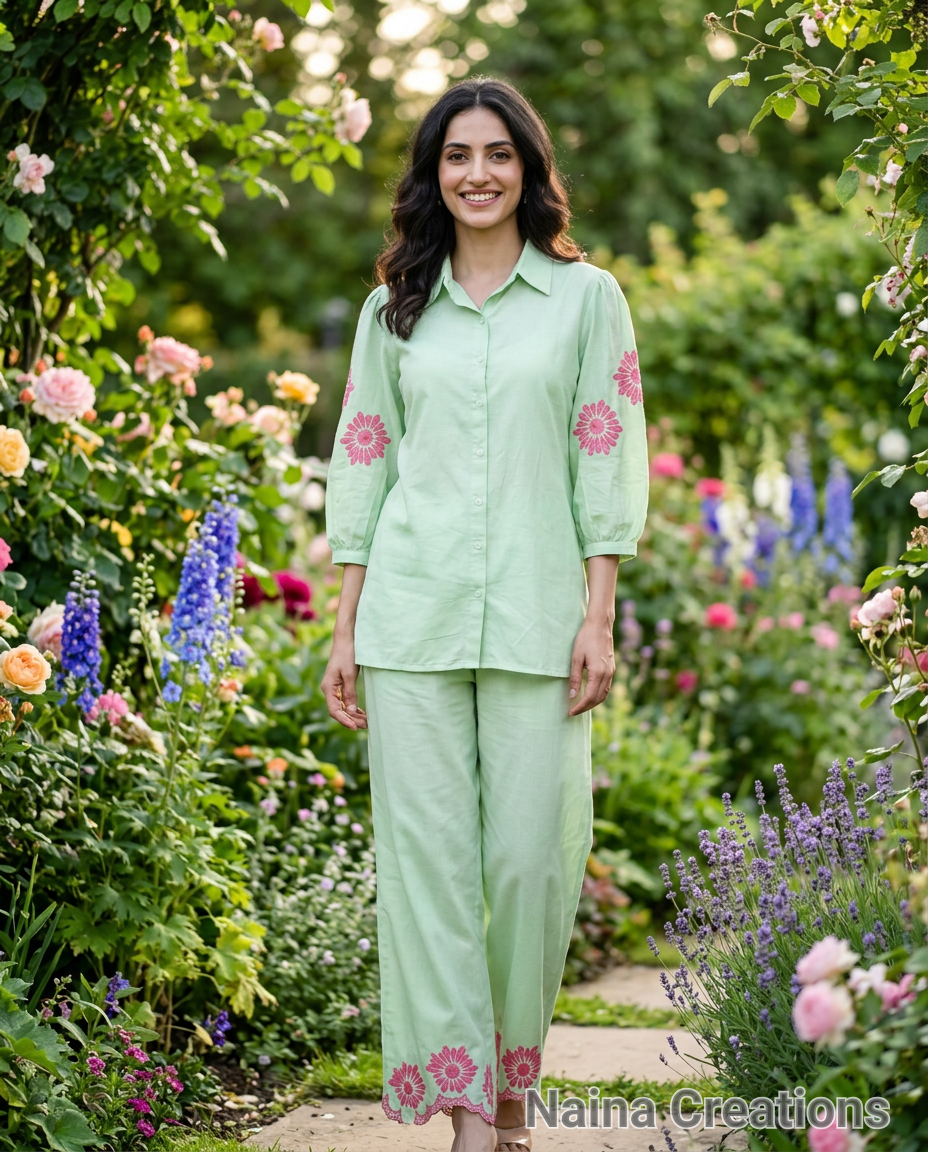 Naina Creations Floral Cordset