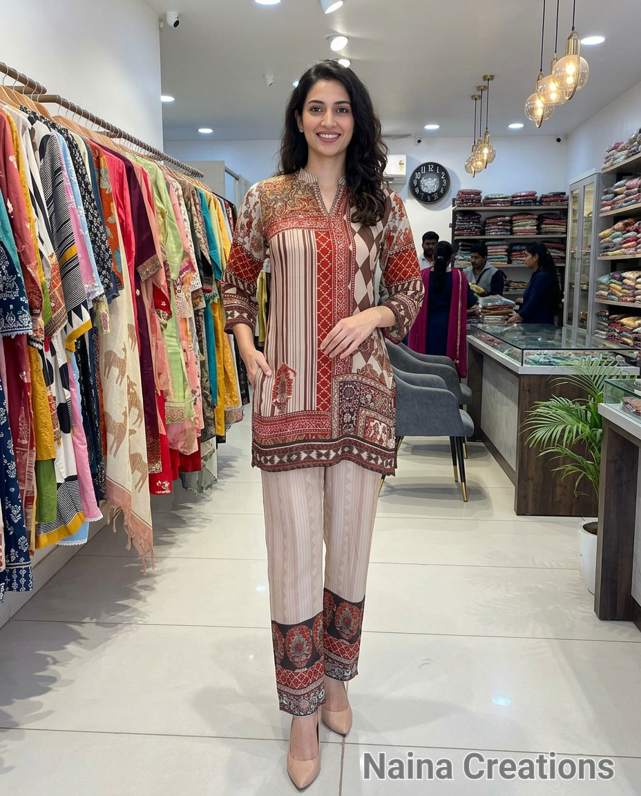 Crepe Party Wear Cordset