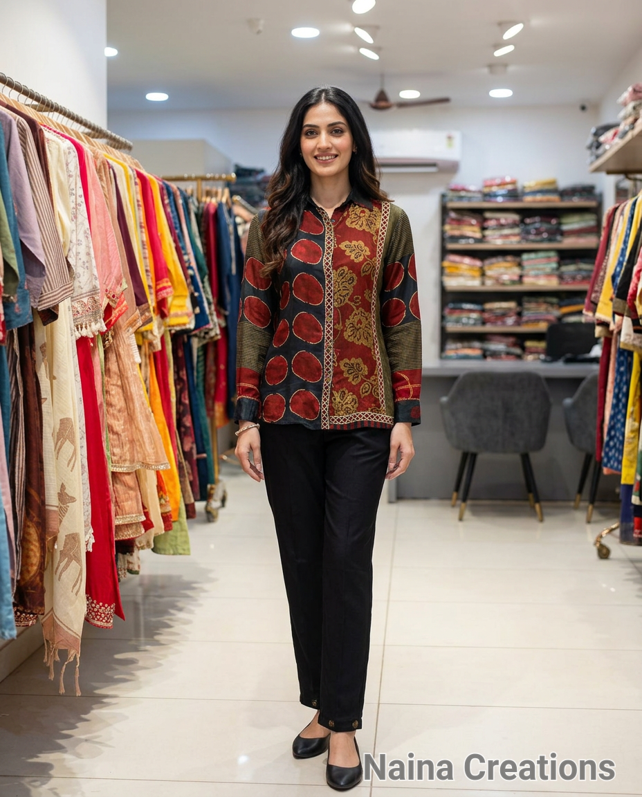 Traditional Embroidered Cordset by Naina Creations