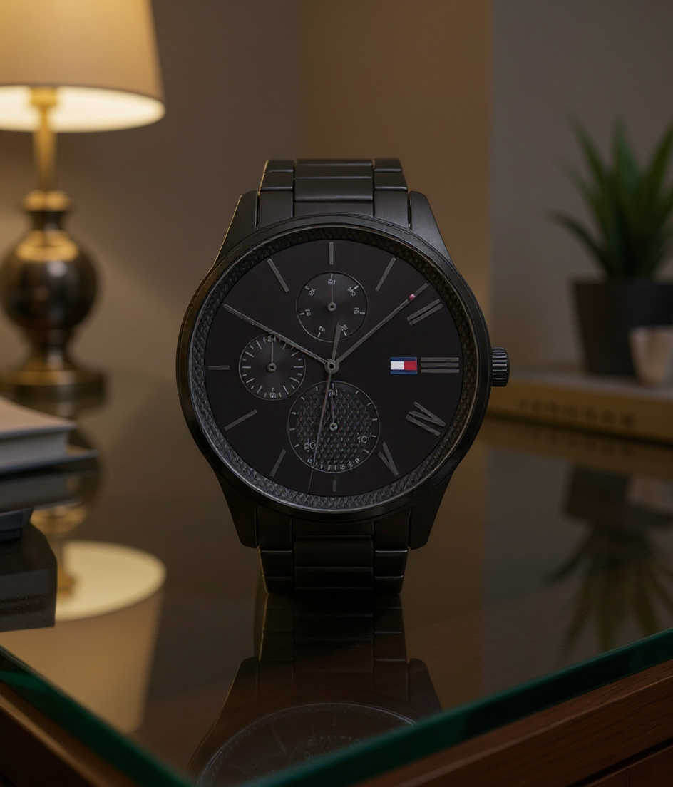 Tommy Hilfiger Black NETH1791849 view 4