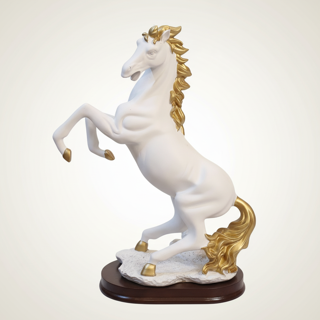 Golden Mane Unicorn Figurine view 2
