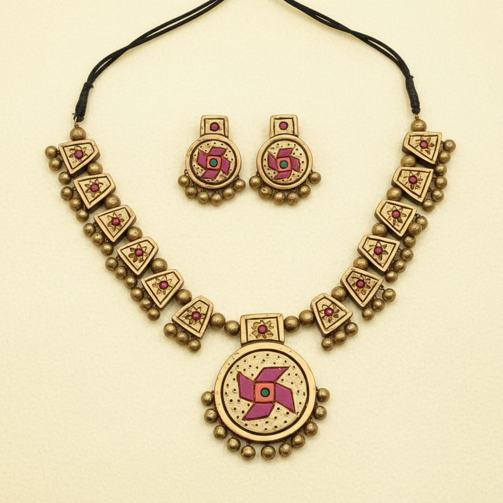 Traditional Beaded Necklace Set