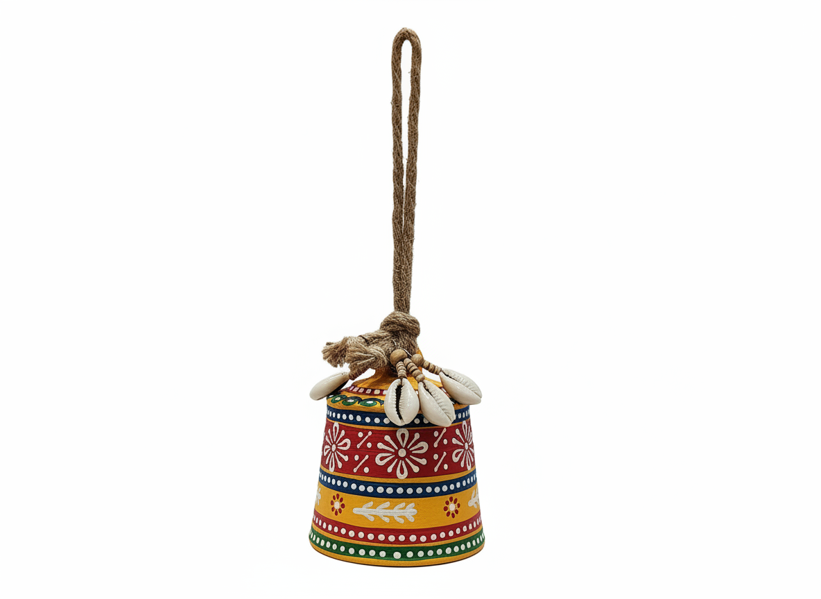 Terracotta Warli Bell 4/3" Code:WAR171 view 3