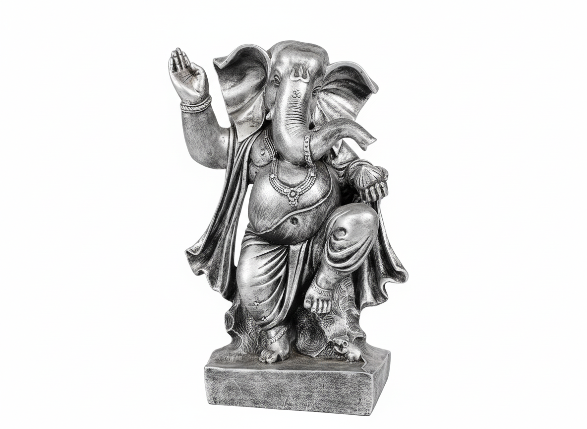 Silver Colour Lord Ganesha 14" Code:RCL2035