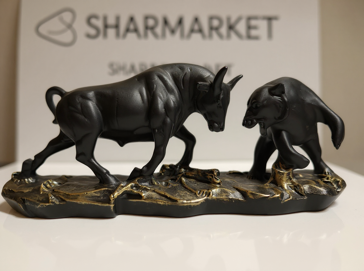 Stock Market Bull and Bear Statue 4/10" Code:VM685L