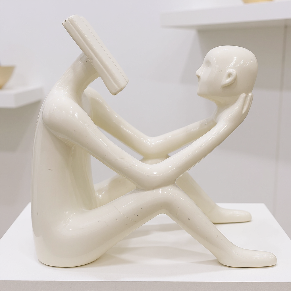 Face Reading Sculpture 8/9" Code:VM010 view 2